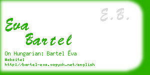 eva bartel business card